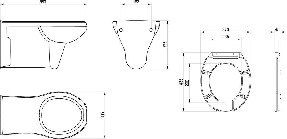 WC Safe Rim наборе